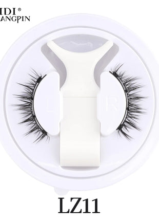 1 Pair Magnetic False Eyelashes Handmade 3D Natural False Eyelashes Reusable Magnetic Eyelashes Tweezers Set Makeup Tools - Riparo82