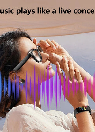 Xiaomi AI Smart Glasses with Camera Sunglasses Mini Camera Video Recorder Wireless Bluetooth Call Anti-blue Glasses for Man Wome - Riparo82