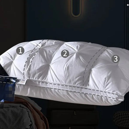 1pc Soft Filling Sleeping Pillows for Home Bed almohadas para dormir High Quality Pillow 48x74cm Washable Neck Cushion