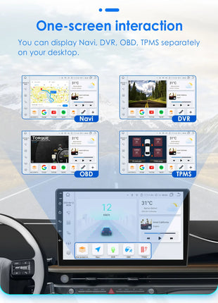 10.33'' Wireless Carplay Android 13 Universal Car Radio Support 4G WIFI DSP BT 1 Din Car Multimedia GPS Intelligent Autoradio - Riparo82