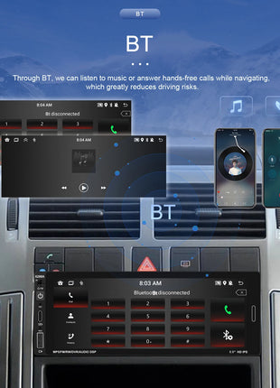 Podofo IPS 6.86''1Din Wireless Carplay Android Auto Car Radio Multimedia Video MP5 Player TouchScreen Universal Autoradio Stereo - Riparo82