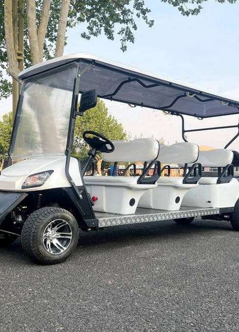 Electric Golf Cart 48V 60v 72v 4kw Electric Vehicles Golf Carts for Adults 8 Seat with Folding Seat Buggy Car - Riparo82