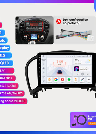Hizpo Car Radio For Nissan Juke YF15 2010 - 2014 Carplay 4G Multimedia Video Player GPS Autoradio AI Voice 2 Din Android Auto BT