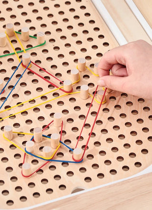 Tavolo sensoriale Montessori per bambini Vassoio sensoriale in legno per bambini Giocattoli per l'educazione precoce del bambino Apprendimento del bordo del movimento fine Regalo - riparo82