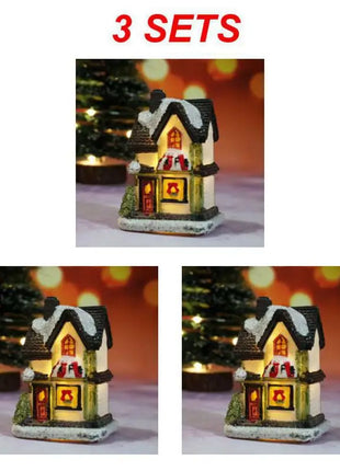 Christmas Light House Village decorazioni natalizie per la casa regali di Natale ornamenti natalizi capodanno 2024 Natale Navidad Noel