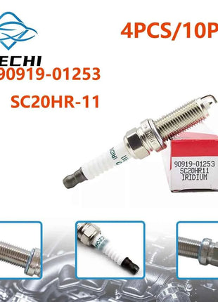 new 4/10pcs 90919-01253 SC20HR-11 Spark Plug For Toyota Corolla Prius Scion Lexus 9091901253 SC20HR 11 90919 01253