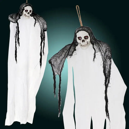 Halloween Party Hanging Skull Skeleton Ghost Ornament Horror Props Haunted House Halloween Party Outdoor Yard Garden Decorations