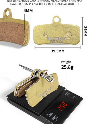 BUCKLOS MTB Pastiglie Freno A Disco per SHIMANO D02S Pastiglie Freno Idraulico In Metallo A Base di Rame Pastiglie Freno Per Mountain Bike per M9120 M820 M810