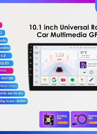 7"/9"/10" 2 Din Android12 Universal Car Multimedia Player For Hyundai Honda Nissan Toyota Kia Autoradio Unit WIFI GPS Car Audio