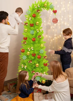 Albero di Natale artificiale Materiale PVC Collo storto Forma di cappello da Babbo Natale Albero di Natale 90 cm/150 cm Decorazioni per feste di famiglia di Natale