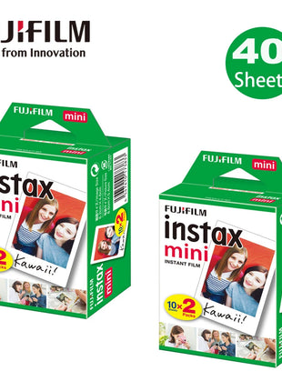 Fujifilm Instax Mini Pellicola Bordo Bianco/Pellicole a Colori 10-100 Fogli di Carta Fotografica per Fuji Instax Camera Mini 12/8/11/25/50/90/Link/Evo