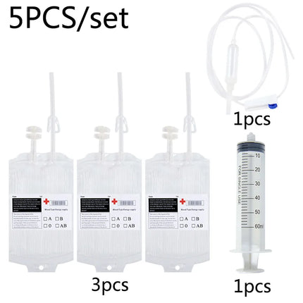 Halloween Blood Bags Juice Drinking Energy Pack Vampire Horror Props Halloween Party Decoration Vampire Cosplay Supplies