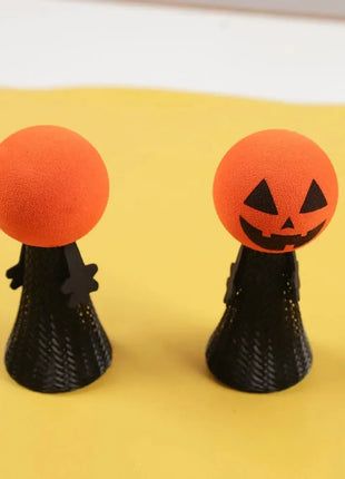 10-20PC Fun Halloween Finger Puppet Gift Pumpkin Jumping Doll Game Toys for Kids Birthday Party Favors Goodie Bag Piniata Filler - Riparo82