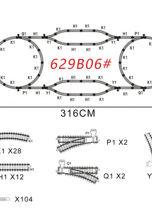 Locomotiva ferroviaria classica Accessori per treni a vapore retrò Carrozza Paletta Pista del treno Giocattoli per bambini per ragazzo - riparo82