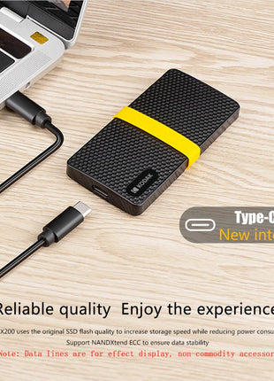 Kodak X200 SSD portatile 2TB 1TB USB 3.1 tipo C disco rigido esterno 512GB 256GB unità a stato solido per PS4 Laptop Macbook PC