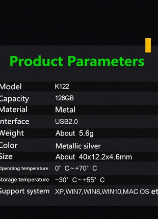 Chiavetta USB 2.0 KODAK 128 GB 64 GB Pendrive 32 GB Chiavetta di memoria in metallo con cinturino in pelle Penna Chiavetta USB per Micro PC