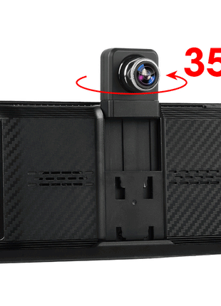 10.26" 4K Dash Cam Carplay Android Auto GPS 5G WIFI FM BT Car Dvr 350 ° Rotation Dual Lens Dashcam Truck Camera Drive Recorder - Riparo82