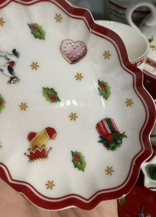Tedesco V Bao stoviglie biscotti di natale piatto piatto piatto rettangolare piatto tazza piatto per insalata piatto da Dessert piatti porta frutta - riparo82