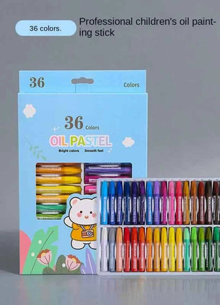 36 Colors Crayons Non Toxic Washable Oil Pastel for Kids,Art Supplies Drawing Coloring Crayon Set,Gift for Boys Girls