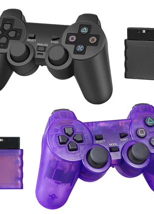 Adatto per controller di gioco wireless PS2 Maniglia per joystick a doppia vibrazione Bluetooth Adatto per Sony PlayStation 2/PC/IOS/TV Box