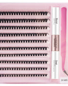 10D/20D/30D Fake Eyelashes Extensions Kit Lash Bond and Seal False Eyelashes Makeup Set DIY Long Lashes Clusters Make up Tool - Riparo82