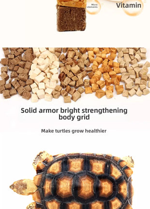 BESSN Freeze-Dried Turtle Food 300g | Brazilian/Caiman/Reeves' Turtle Formula with Shrimp & Meat Pellets | for Juvenile Turtles - Riparo82