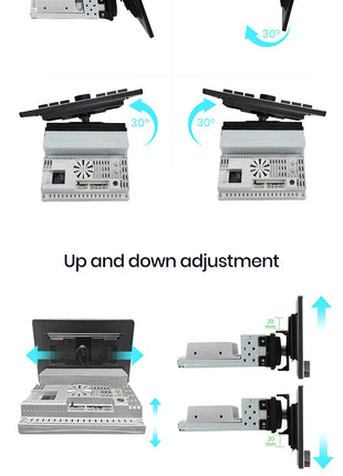 Junsun 10.6 Inch Universal Rotatable 1DIN 2DIN Car Radio Wireless CarPlay Android Auto Touch Screen Multimedia GPS autoradio - Riparo82