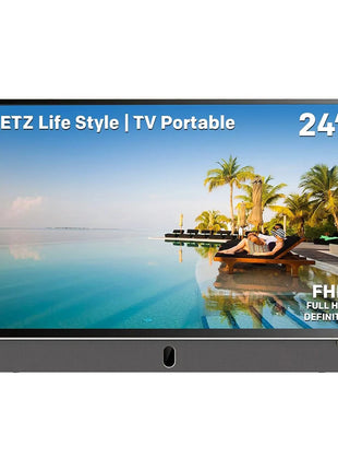 Metz 24Mpe7000Z.H 24" Portable Full Hd Google Tv |   Integrated Battery (4H), External Display, 8W Front Speaker, Solar Charging - Riparo82