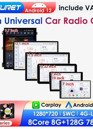 7"/9"/10" 2 Din Android12 Universal Car Multimedia Player For Hyundai Honda Nissan Toyota Kia Autoradio Unit WIFI GPS Car Audio - Riparo82