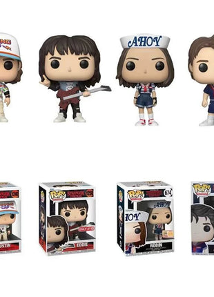 Brand New FUNKO POP Stranger Things STEVE EDDIE WILL Robin Steve Giocattoli Action Figure Da Collezione Modello Da Scrivania Bambole Giocattoli Merci