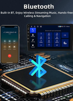 Hikity Wireless CarPlay Android Auto Car Radio For Toyota RAV4 2001-2006 BT Multimedia Player GPS WiFi Head Unit 2din autoradio - Riparo82