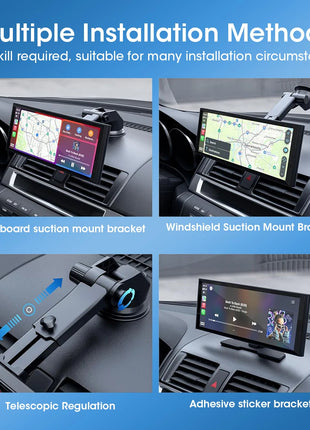 11.26 inch Dash Cam Car DVR 4K Camera Wireless Carplay Android Auto Touch Screen Dual Len Video Recorder Dashboard BT FM AUX GPS - Riparo82