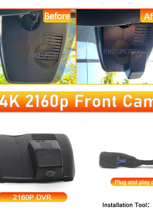 Dash Cam 4K Have a sunroof for Mazda CX-5 CX-3 CX-8 (2017-2024),Wireless WiFi OEM Car DVR Camera,Dashcam fit Left-Hand Drive - Riparo82