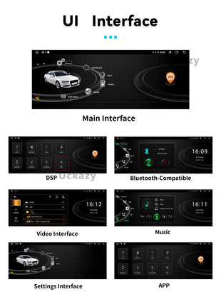 10.25 "Android 14 Wireless Carplay Multimedia For AUDI A1 2012-2018 Car Radio Video GPS Navigation Stereo Screen Head Unit 4G - Riparo82