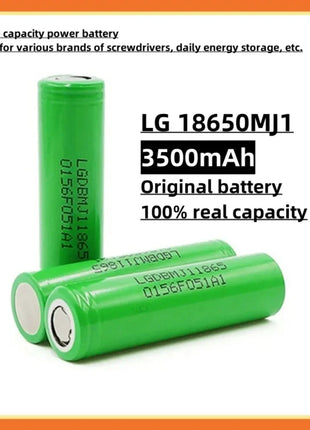 Nuova batteria al litio 18650 3500mAh 3.7v 25A INR18650 MJ1 batteria per elettroutensili ad alta potenza 18650 batteria ricaricabile + caricabatterie - riparo82