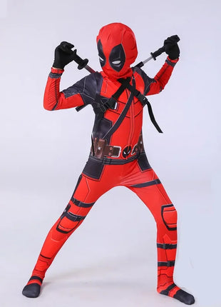 Costume cosplay Deadpool per bambini Regali da supereroe Tuta Deadpool Costumi per bambini Supereroi Vestito per bambini Costume per bambini di Halloween