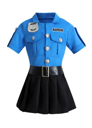 Abiti da gioco di ruolo della polizia Abiti da vestire Tute uniformi da ufficiale di polizia Costumi di performance di Halloween