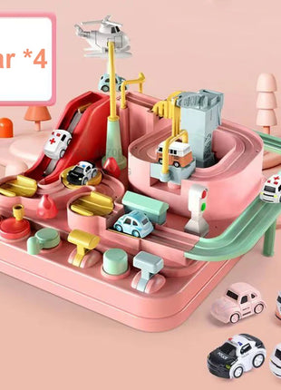 Modello di vagone da corsa Spazio Animali aerospazziali Giocattoli educativi Bambini Treno Pista Avventura Cervello Gioco interattivo meccanico - riparo82