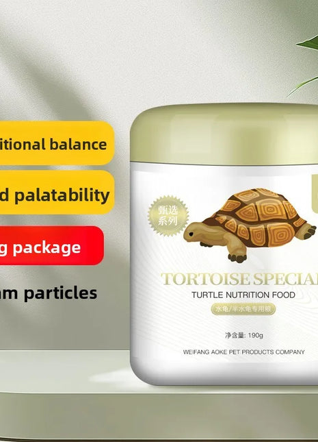 AC-Fish Turtle Food-High Calcium&Protein Formula for Pet Turtles (Red-Eared Slider,Snapping,Box Turtle)-Aquatic&Land Turtle Diet - Riparo82