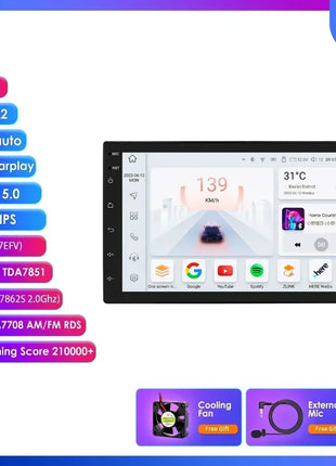 Car Radio 2 Din 7″ Android Multimedia Player GPS WIFI Bluetooth Player for Universal AutoRadio Stereo Video Navigation SWC WIFI