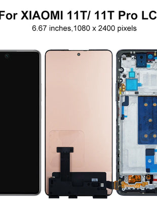 Schermo AMOLED 11T Pro per Xiaomi 11T Pro 2107113 Sostituzione del digitalizzatore touch screen con display LCD SG per Xiaomi 11T 21081111 RG RG - riparo82