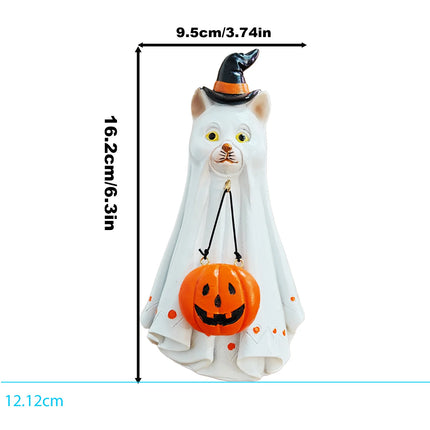 Halloween Ghost Pumpkin Decoration Halloween Party Tabletop Ornament Home Scene Prop Festive Seasonal Decor For Kids Adults