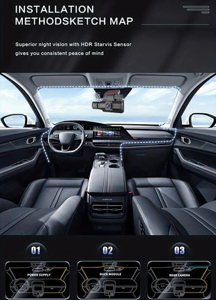 3 Inch Dash Cam For Cars 1080P Inside Video Recorder Car WIFI Camera for Vehicle Night Vision Car DVR Black Box Car Assecories - Riparo82