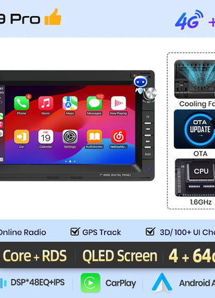 AWESAFE Carplay android Auto Radio for VW Golf 4 Passat POLO Transport T5 Multivan Seat Jetta Car Intelligent Systems Autoradio - Riparo82