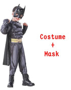 Costume Batman Muscolare Carnevale 2026 - Tuta Zentai Supereroe Bambini Adulti