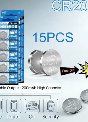 2-30PCS 3V 200mAh CR2032 Batteria Al Litio CR 2032 DL2032 ECR2032 Per Orologio Giocattolo Calcolatrice Chiave Dell'automobile Celle del Pulsante di Controllo Remoto