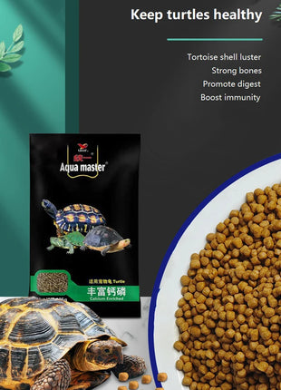105g General Turtle Food Brazilian Turtle Feed Grass Turtle Young Turtle Food Small Particles Hair Color Yellow Edge Snapping - Riparo82