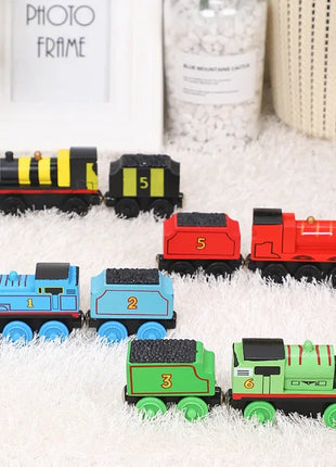 Thomas Treno in legno Giocattoli per bambini James Diesel Molley Toby Oliver Harold Aereo Modello ferroviario Thomas e i suoi amici Giocattoli Regali per bambini