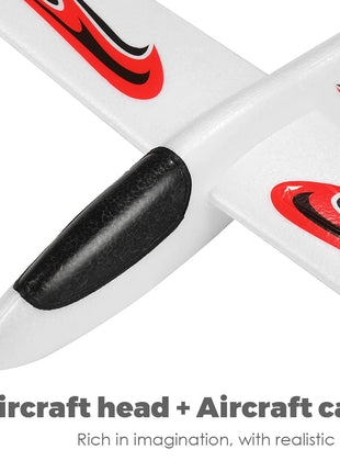 48/99 CENTIMETRI Grande Schiuma Aliante Aereo Lancio A Mano Aerei Giocattolo All'aperto 2 Modalità di Volo Giocattolo Volante per I Bambini Festa di Compleanno favori - riparo82