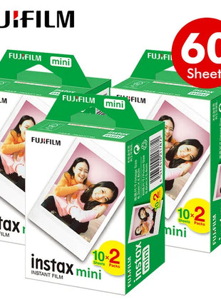 Fujifilm Instax Mini Pellicola Bordo Bianco/Pellicole a Colori 10-100 Fogli di Carta Fotografica per Fuji Instax Camera Mini 12/8/11/25/50/90/Link/Evo
